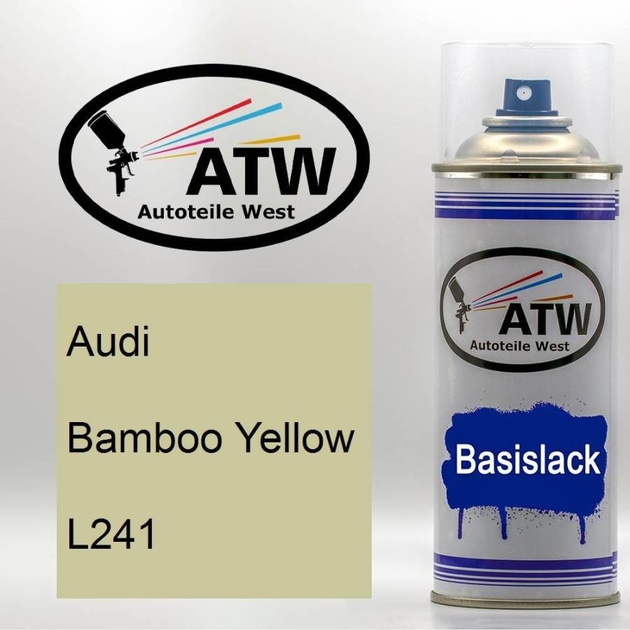 Audi, Bamboo Yellow, L241: 400ml Sprühdose, von ATW Autoteile West.